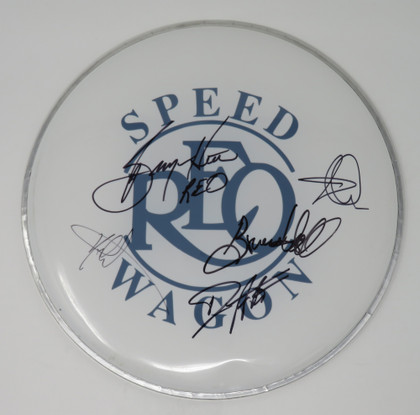 REO Speedwagon Signed Drumhead RR58820