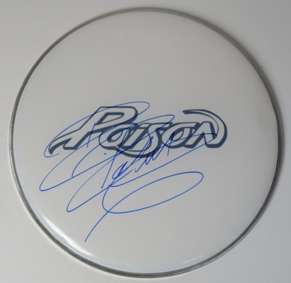 Poison Signed Drumhead LH-FF51786