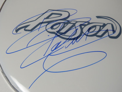 Poison Signed Drumhead FF51786