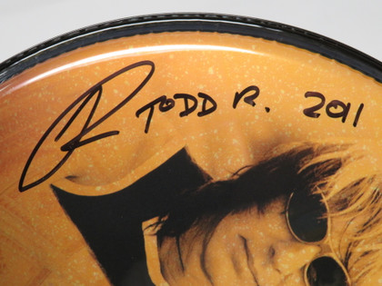 Todd Rundgren Signed Drumhead RR58636