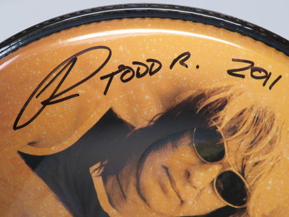 Todd Rundgren Signed Drumhead RR58642