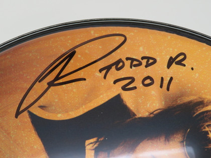 Todd Rundgren Signed Drumhead RR58646