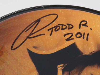 Todd Rundgren Signed Drumhead RR58647