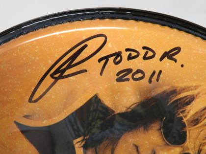 Todd Rundgren Signed Drumhead RR58649