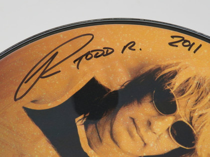 Todd Rundgren Signed Drumhead RR58594