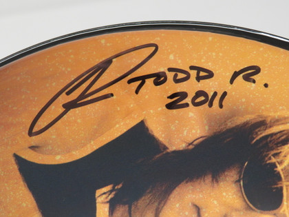Todd Rundgren Signed Drumhead RR58597