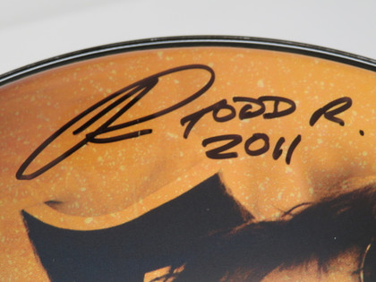 Todd Rundgren Signed Drumhead RR58599