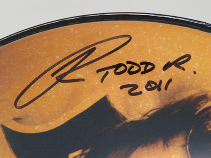 Todd Rundgren Signed Drumhead RR58607