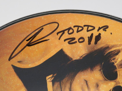 Todd Rundgren Signed Drumhead RR58609