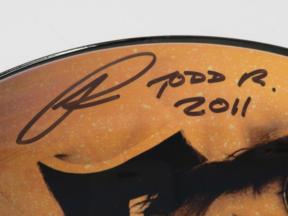 Todd Rundgren Signed Drumhead RR58610
