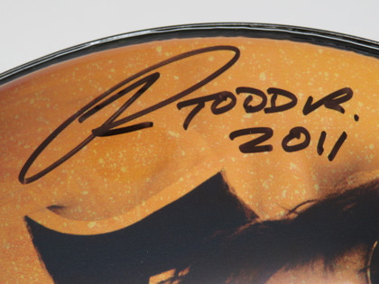 Todd Rundgren Signed Drumhead RR58616