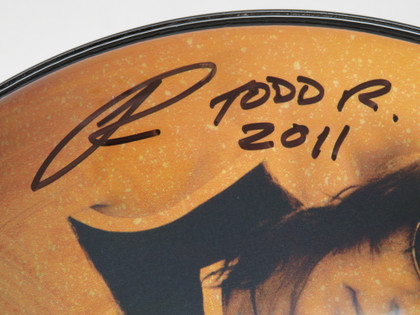 Todd Rundgren Signed Drumhead RR58618