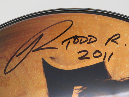 Todd Rundgren Signed Drumhead RR58620