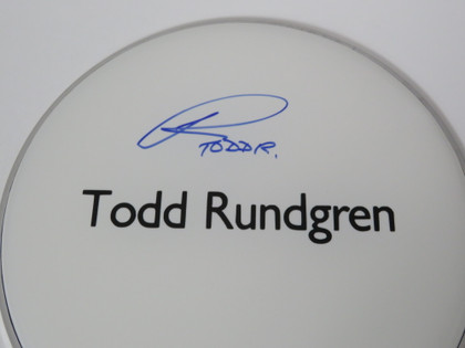 Todd Rundgren Signed Drumhead LH-RR58917