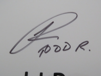 Todd Rundgren Signed Drumhead RR58915
