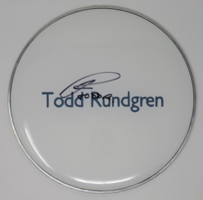 Todd Rundgren Signed Drumhead RR58654