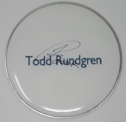 Todd Rundgren Signed Drumhead RR58657