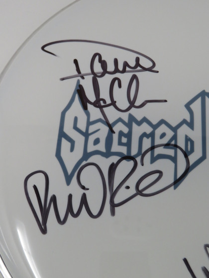 Sacred Reich Signed Drumhead RR59493