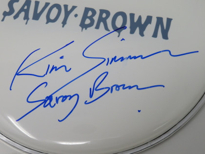 Savoy Brown Signed Drumhead