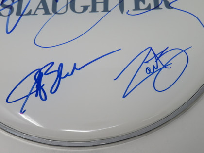 Slaughter Signed Drumhead RR59401