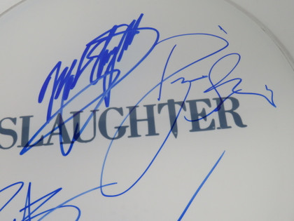 Slaughter Signed Drumhead