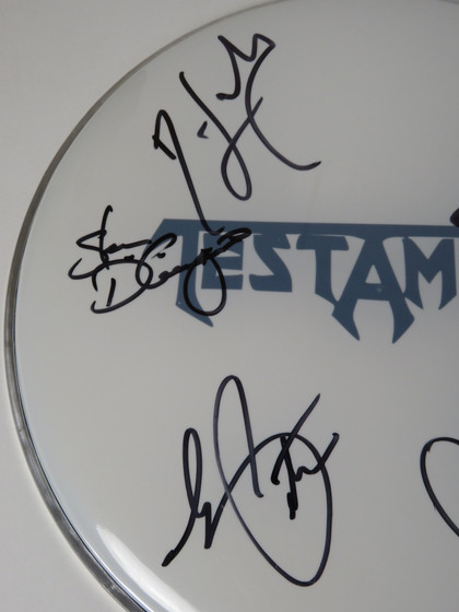 Testament Signed Drumhead LH-FF51864