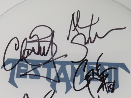Testament Signed Drumhead RR59461
