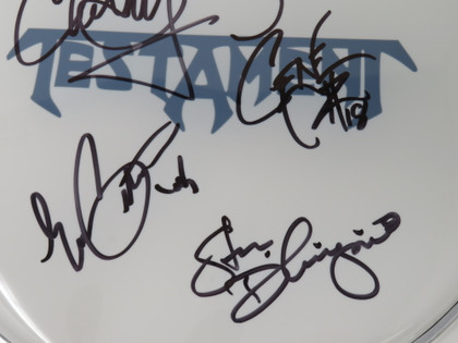 Testament Signed Drumhead RR59461