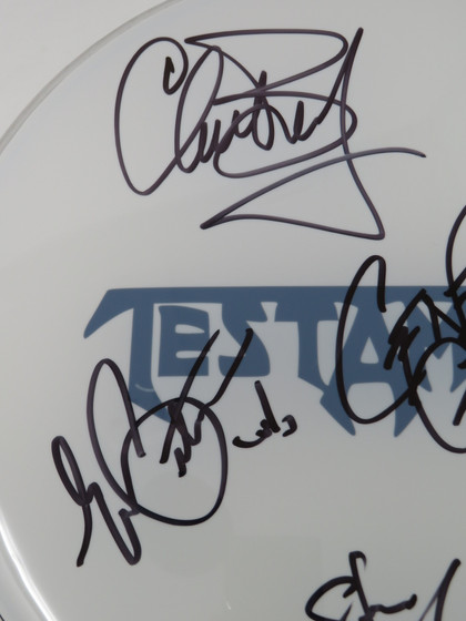 Testament Signed Drumhead
