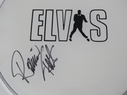 Elvis Presley Band Signed Drumhead LH-DD63874
