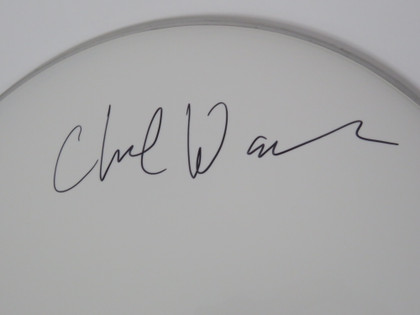 The Frank Zappa Group Signed Drumhead LH-RR58698