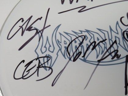 Warbringer Signed Drumhead QQ34927