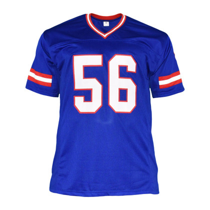 Lawrence Taylor Signed Pro Edition Blue Football Jersey (Beckett)