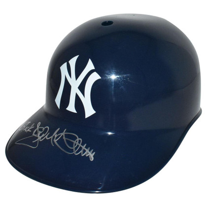 Jack McDowell Signed Black Inscription New York Yankees Souvenir MLB Baseball Batting Helmet (JSA)