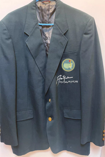 Jack Nicklaus Signed Autograph Green Masters Jacket
