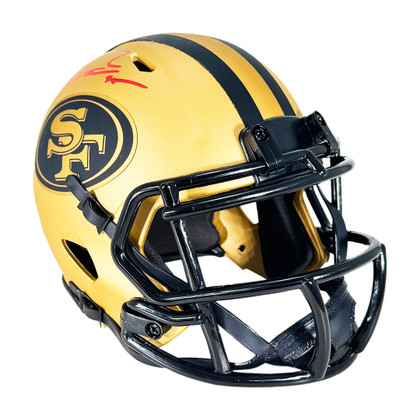 George Kittle Signed San Francisco 49ers Rave Mini Football Helmet (Beckett)