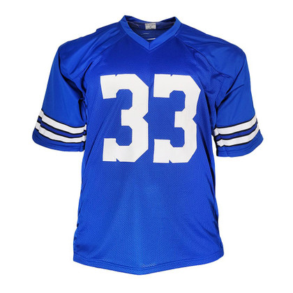 Tony Dorsett Signed Dallas Royal Blue Football Jersey (Beckett)