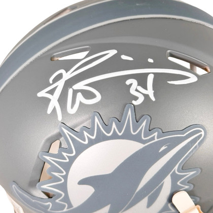 Ricky Williams Signed Miami Dolphins Slate Alternate Speed Mini Football Helmet (JSA)