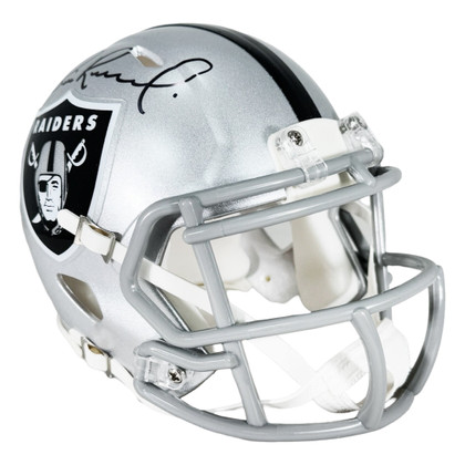Bill Romanowski Signed Las Vegas Raiders Speed Mini Football Helmet (Beckett)