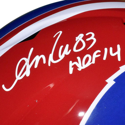 Andre Reed Signed HOF 14 Inscription Buffalo Bills Speed Full-Size Replica 1987-2001 Football Helmet (JSA)