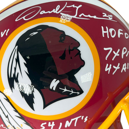 Darrell Green Signed HOF 08 - Stats Inscriptions Washington Redskins Throwback 78-03 Full-Size Replica Football Helmet (JSA)