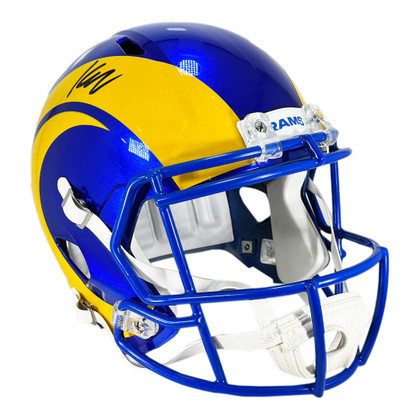 Kyren Williams Signed Los Angeles Rams Speed Full-Size Replica Football Helmet (Beckett)