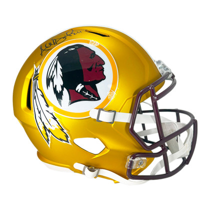 Alex Smith Signed Washington Redskins Blaze Full-Size Replica Football Helmet (JSA)
