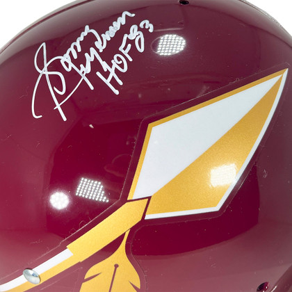 Sonny Jurgensen Signed HOF Inscription Washington Redskins TK Throwback 65-69 Full-Size Replica Football Helmet (Beckett)