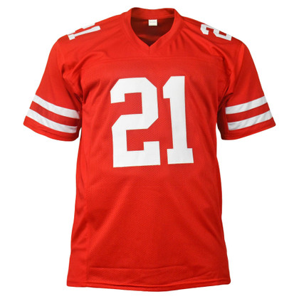 Frank Gore Signed Pro-Edition Red Football Jersey (Beckett)