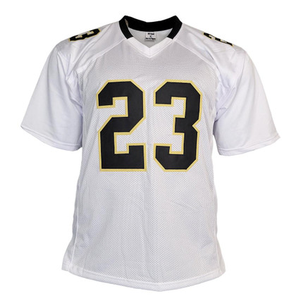 Pierre Thomas Signed New Orleans White Football Jersey (JSA)