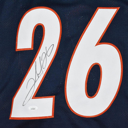 Clinton Portis Signed Denver Blue Football Jersey (Beckett)