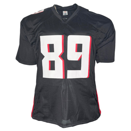 Charlie Woerner Signed Atlanta Black Football Jersey (Beckett)