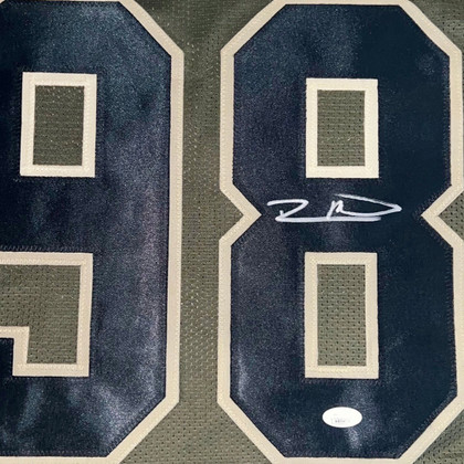 Robert Mathis Signed Indianapolis Salute to Service Football Jersey (JSA)