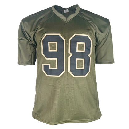 Robert Mathis Signed Indianapolis Salute to Service Football Jersey (JSA)